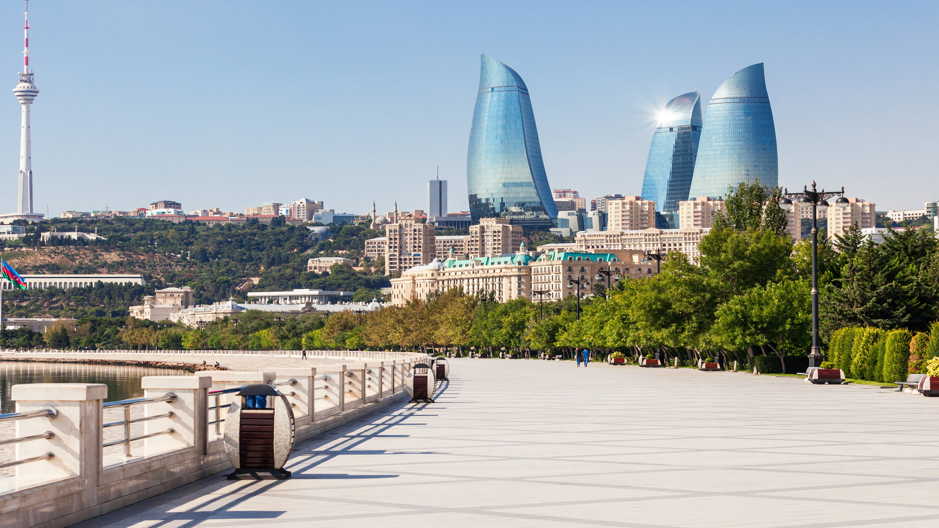 Skyline of Baku Azerbaijan