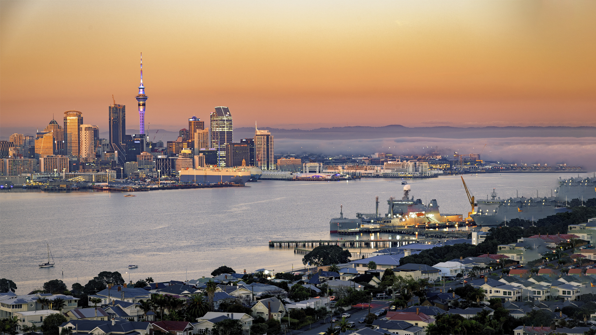 Auckland City Skyline New-Zealand for Hero-Box
