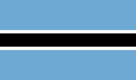 Botswana flag vector image