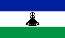 Lesotho flag vector image