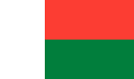 Madagascar flag vector image