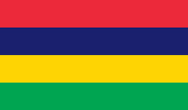 Mauritius flag vector image