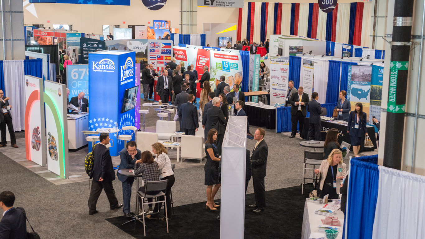 Photo of the exhibition hall from the 2019 Investment Summit.