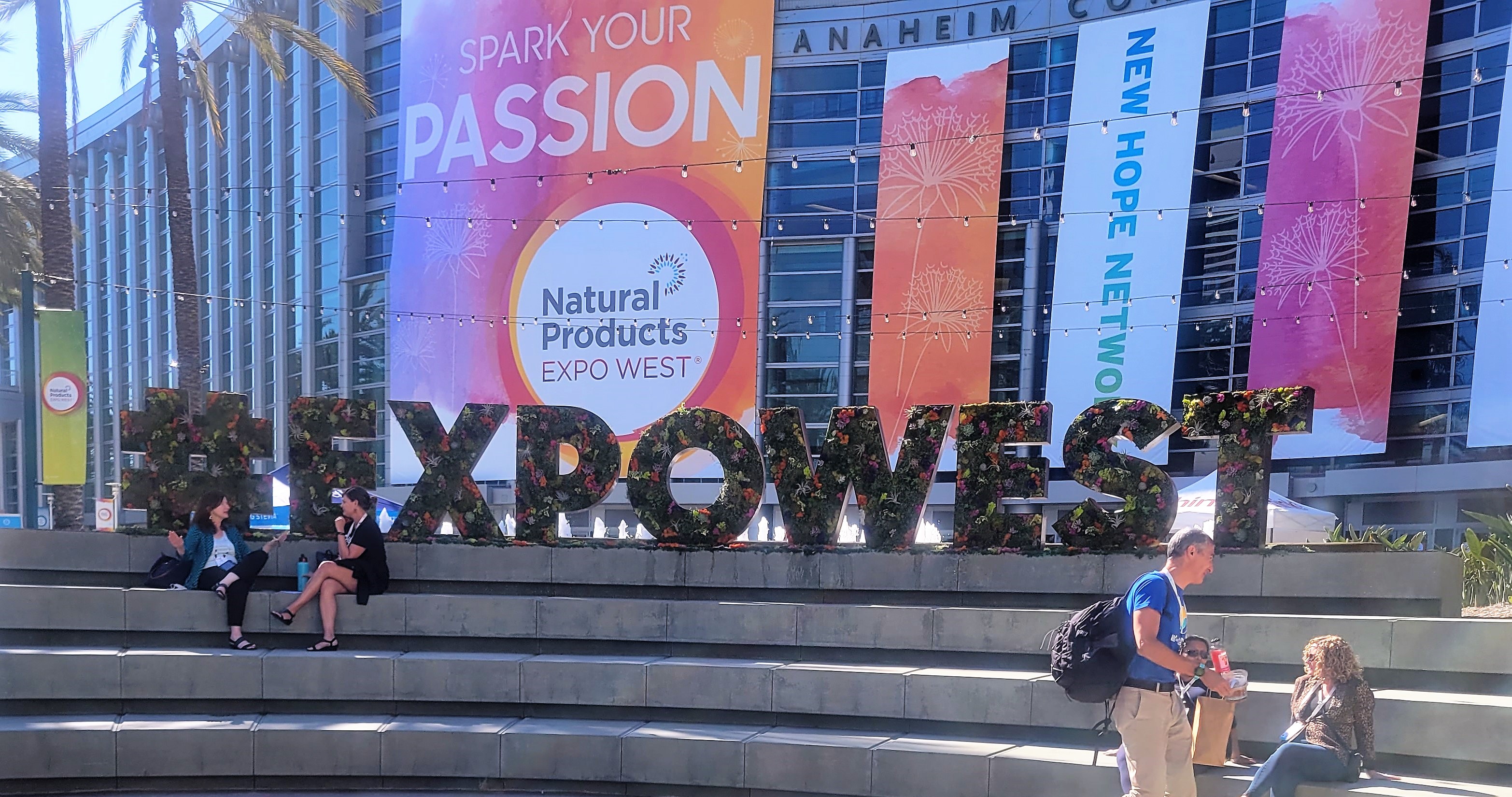 Hashtag expo west at Natural Products Expo West