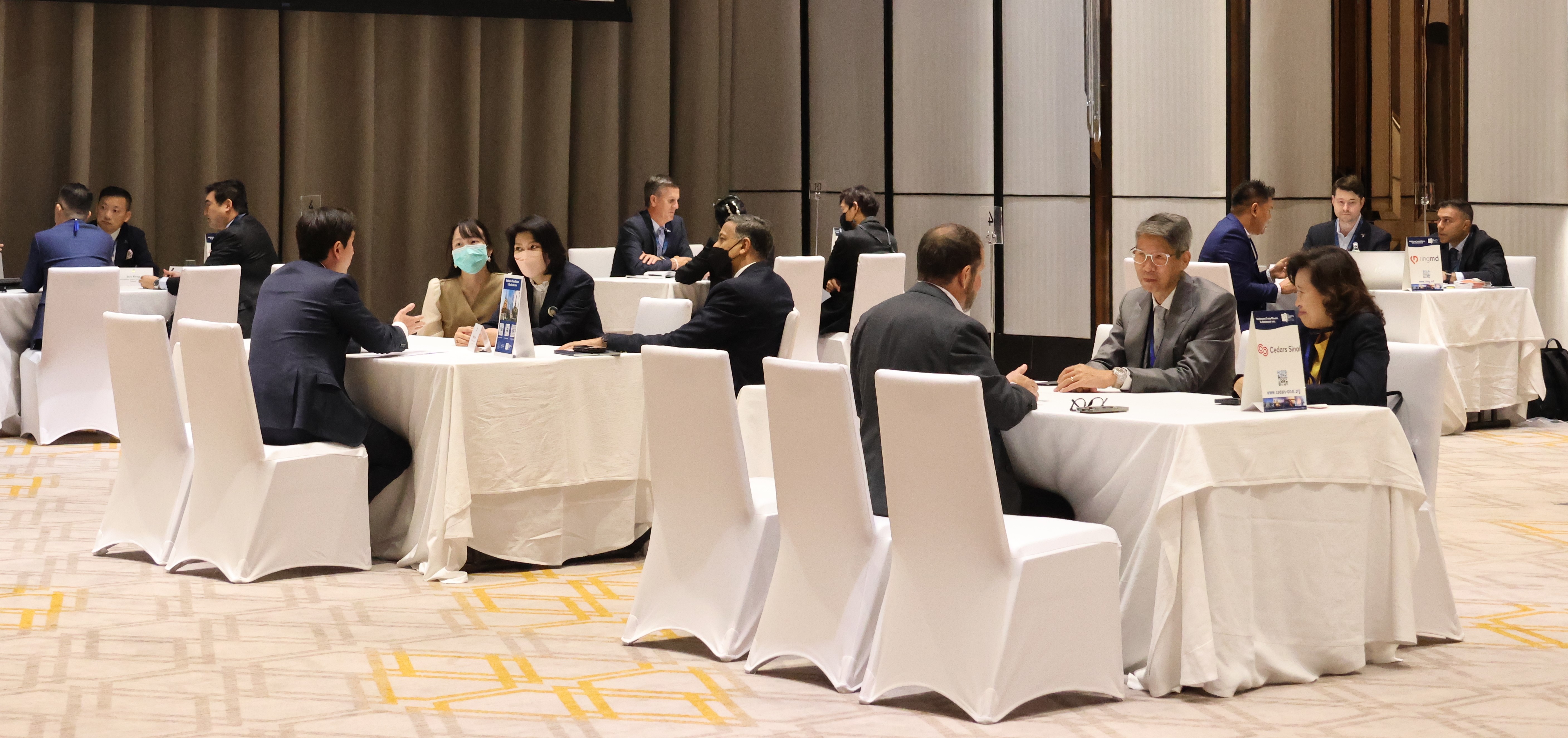 Healthcare Trade Mission participants engage in one-on-one meetings with ITA experts.