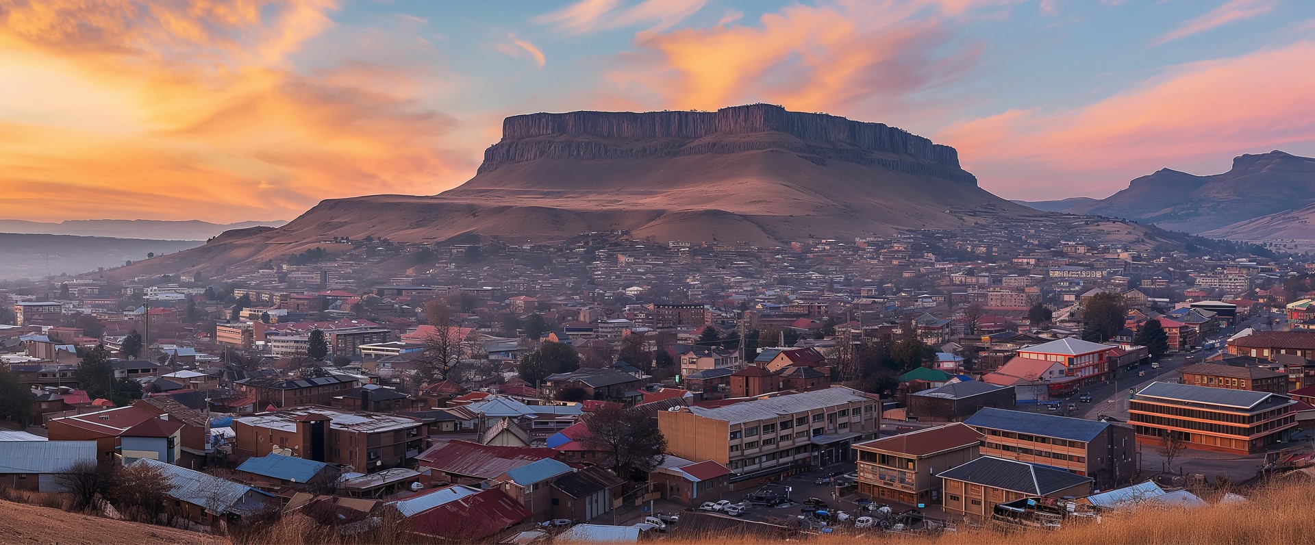 View of Lesotho