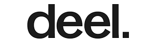 The logo for deel.