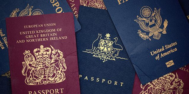 Assorted passports