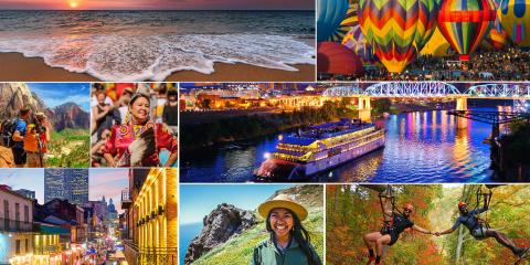 collage of travel destinations