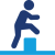 Icon of person jumping over hurdle