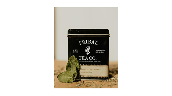 Tribal Tea Can of Alfalfa Spearmint tea
